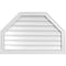 Ekena Millwork Octagonal Top Surface Mount PVC Gable Vent w/ 2"W x 2"P Brickmould Sill Frame, 34"W x 22"H GVPOT34X2203SN - alternate 1